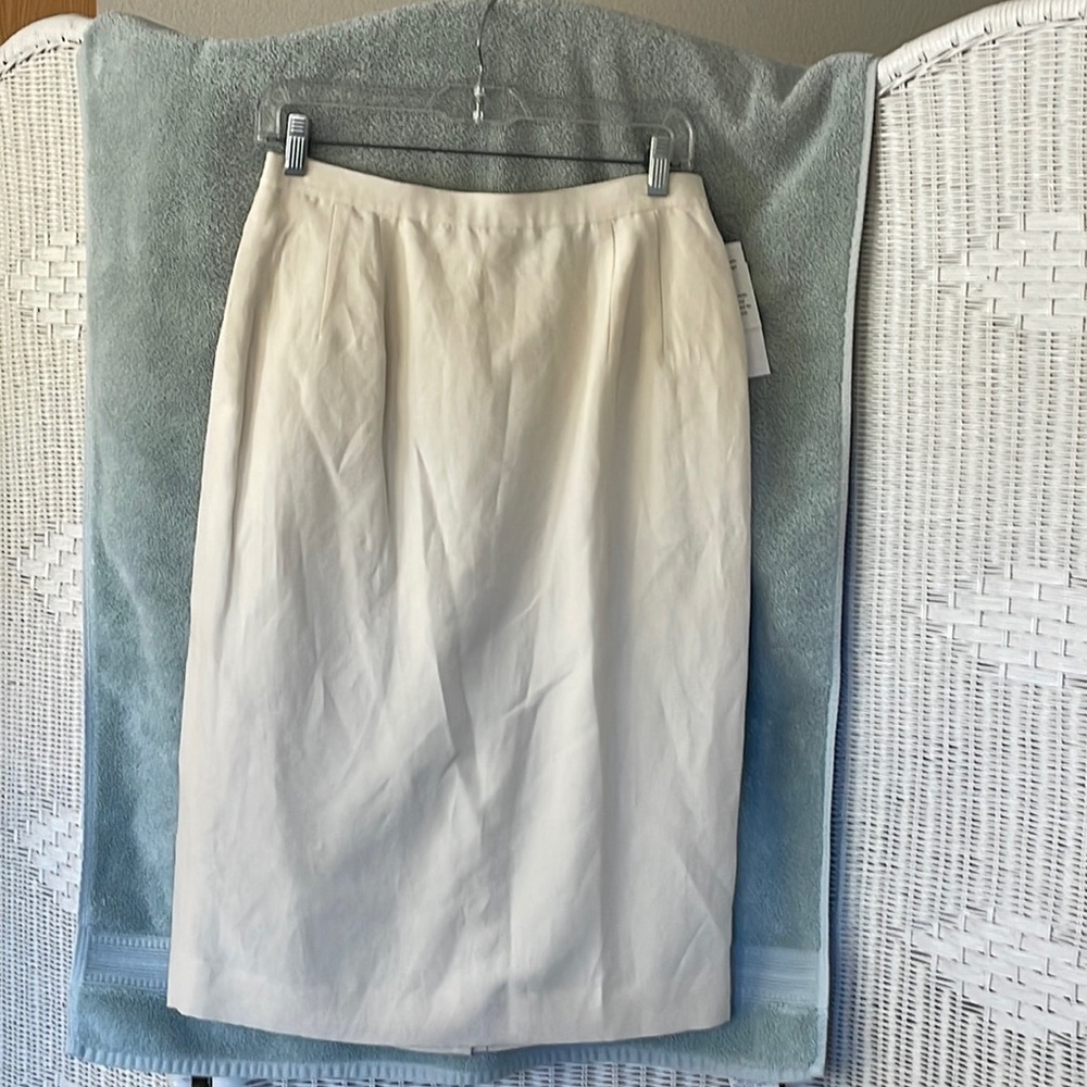 Pendleton linen and silk skirt